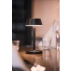 LED Lamp Cordless Nour Midi 20 x Ø 10 cm 14 godz. CZARNA 6szt