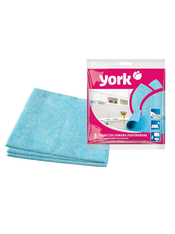 Ścierka domowa perforowana 3szt YORK (100)