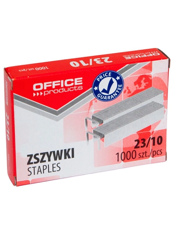 Zszywki OFFICE PRODUCTS, 23/10, 1000szt.