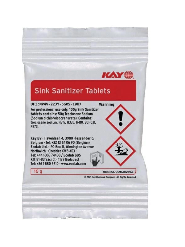 ECOLAB SINK SNTZR TABLETS 200x16g AL koncentrat do dezynfekcji w zlewie