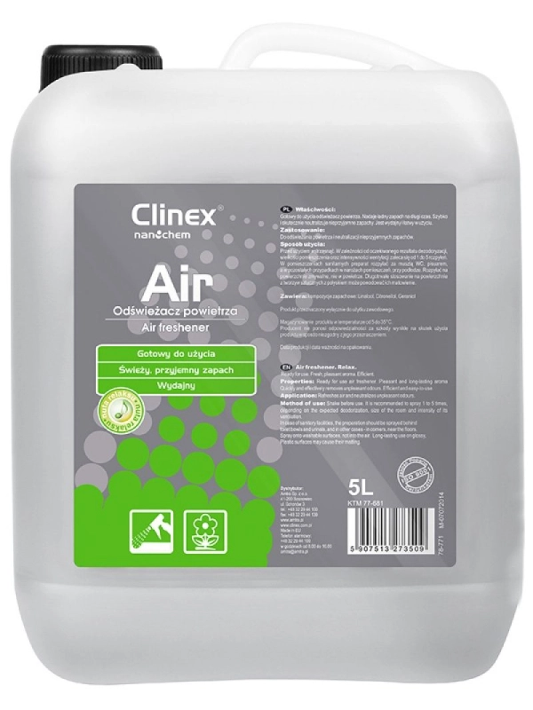 Odświeżacz powietrza CLINEX Nuta Relaksu 5L 77-681