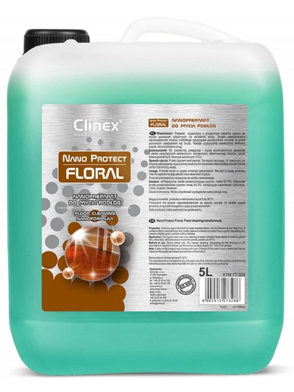 Preparat czyszczący CLINEX Nano Protect Floral 5L 70-334