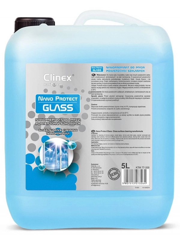 Preparat do mycia szyb CLINEX Nano Protect Glass 5L 70-330