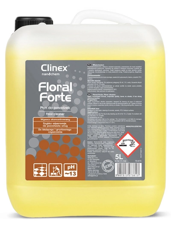 Płyn CLINEX Floral Forte 5L 77-706, do czyszczenia posadzek