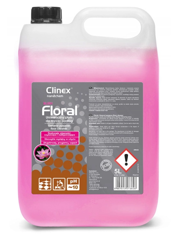 Uniwersalny płyn CLINEX Floral Blush 5L 77-894, do mycia podłóg