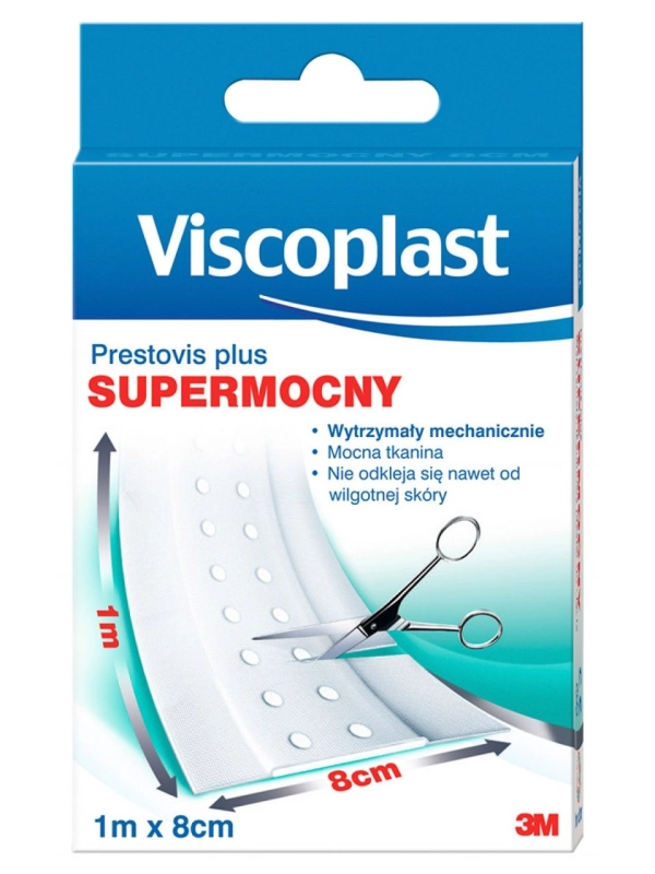 Plaster do cięcia VISCOPLAST Prestovis Plus, supermocny, 8cmx1m