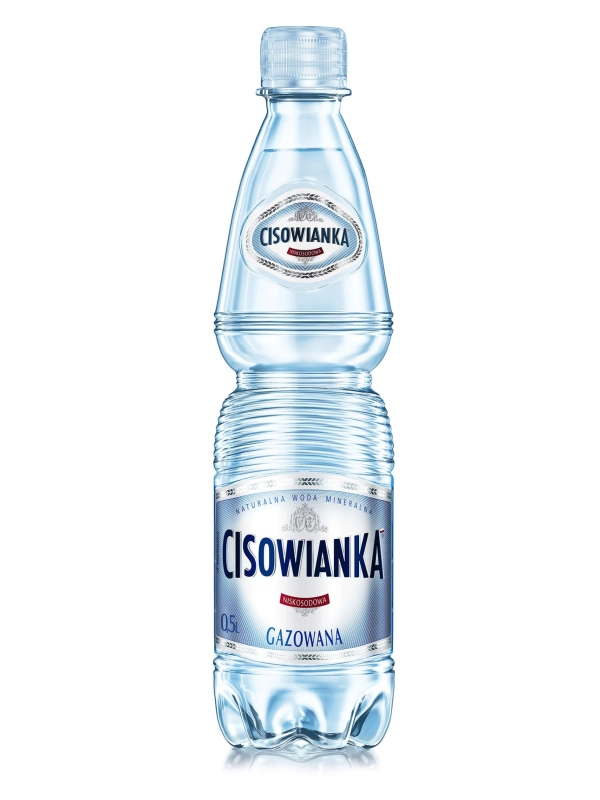 Woda CISOWIANKA, gazowana, butelka plastikowa, 0,5l