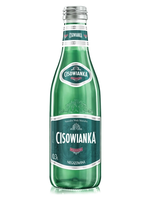 Woda CISOWIANKA Classique, niegazowana, butelka szklana, 0,3l