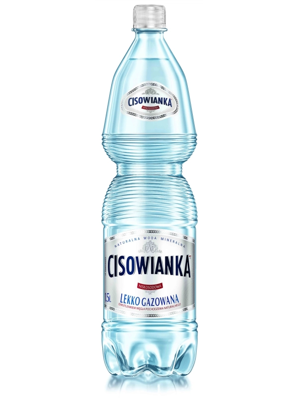 Woda CISOWIANKA, lekko gazowana, butelka plastikowa 1,5l