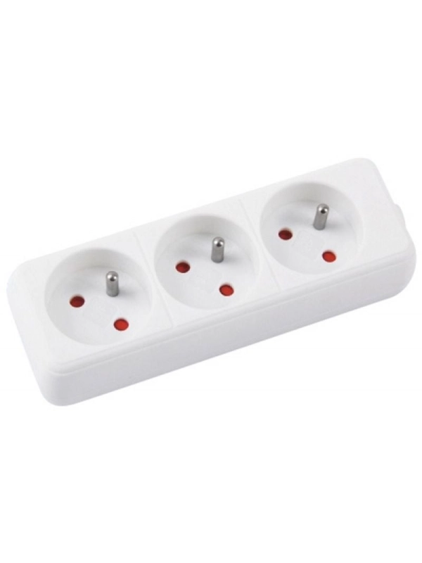Przedłużacz OFFICE PRODUCTS, 3 gniazda, 1,5m, z uziemieniem, biały