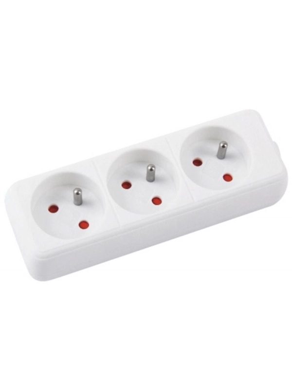 Przedłużacz OFFICE PRODUCTS, 3 gniazda, 3m, z uziemieniem, biały
