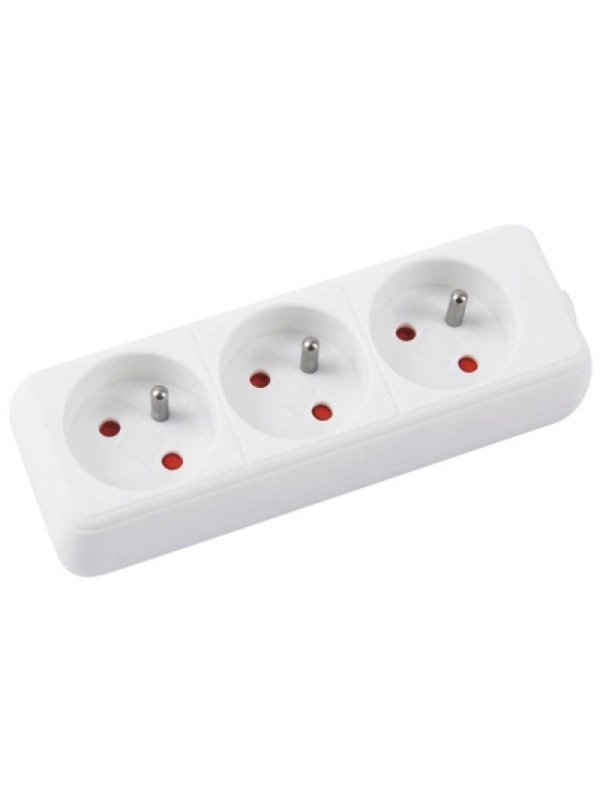 Przedłużacz OFFICE PRODUCTS, 3 gniazda, 5m, z uziemieniem, biały