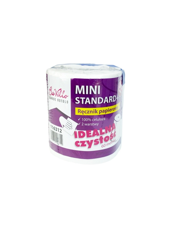 Ręcznik rola MINI BaVillo Standard+ 300, celuloza, cena za opakowanie 15 rolek