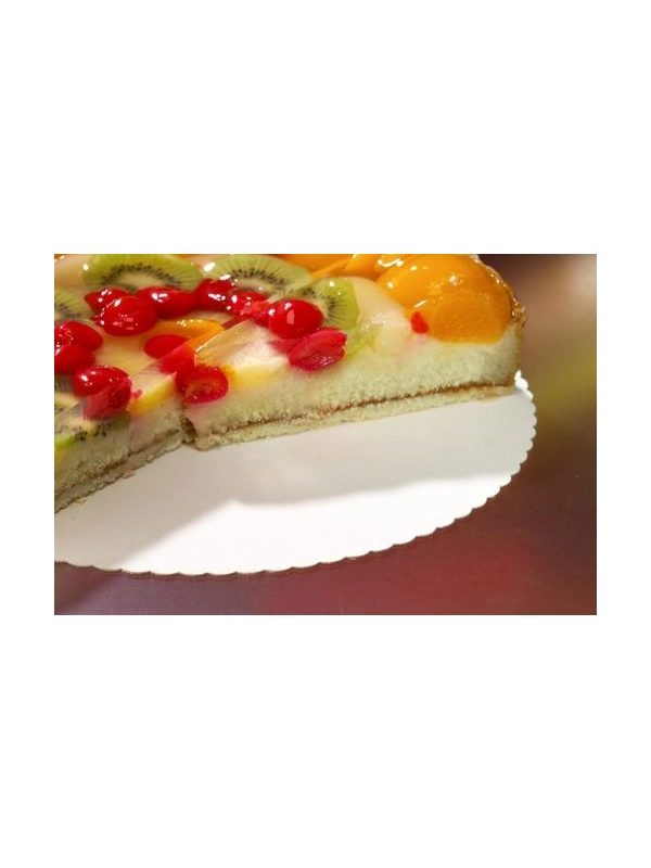 Podkłady pod tort PURE okrągłe Ø 28 cm, krawędzie ząbkowane opakowanie 100szt