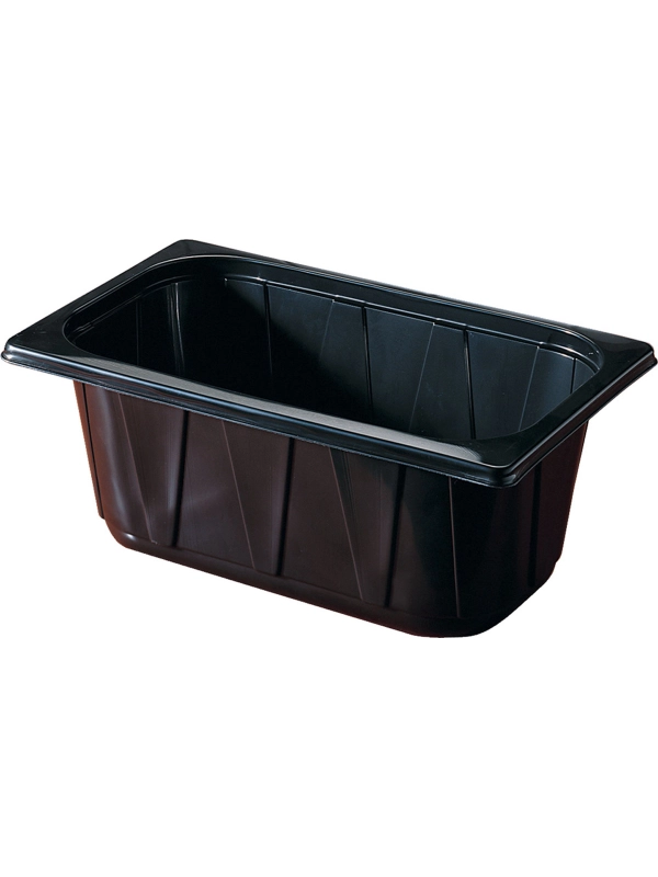 Pojemnik do  zgrzewu duni 117100 1/4 GN 265x161x100 mm Czarny 100szt