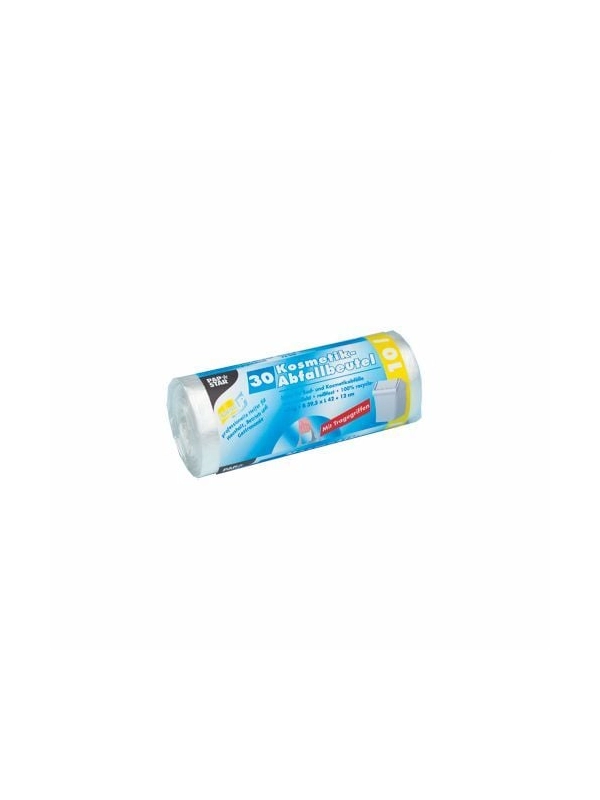 Worki na śmieci HDPE 10l (30szt. na rolce) białe z rączkami