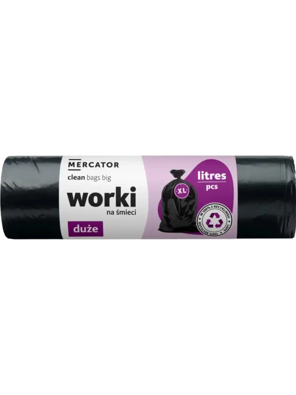 Worki na śmieci 120L mocne mercator medical 25szt w rolce Worki na śmieci 120L mocne mercator medical 25szt w rolce