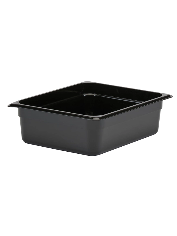 Pojemnik do zgrzewu 1/2 GN 324x264x100 mm Czarny 150szt