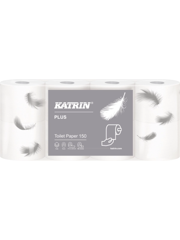 Papier toaletowy Katrin Plus Toilet 150, 3 warstwowy, 56 sztuk