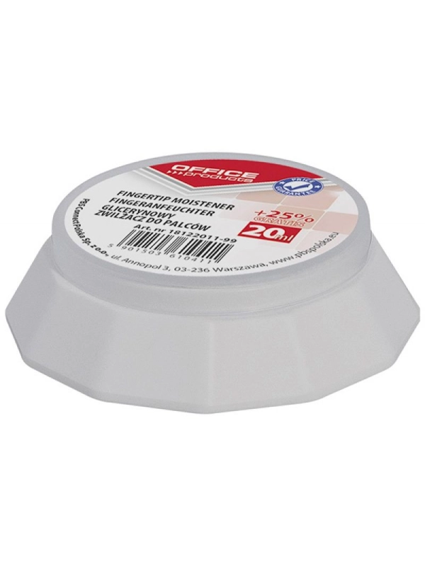 Zwilżacz glicerynowy OFFICE PRODUCTS, do  palców, 20ml+25% GRATIS, eukaliptus