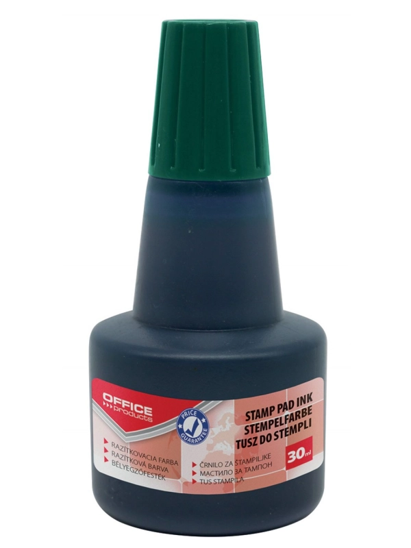 Tusz do pieczątek OFFFICE PRODUCTS, 30ml , zielony