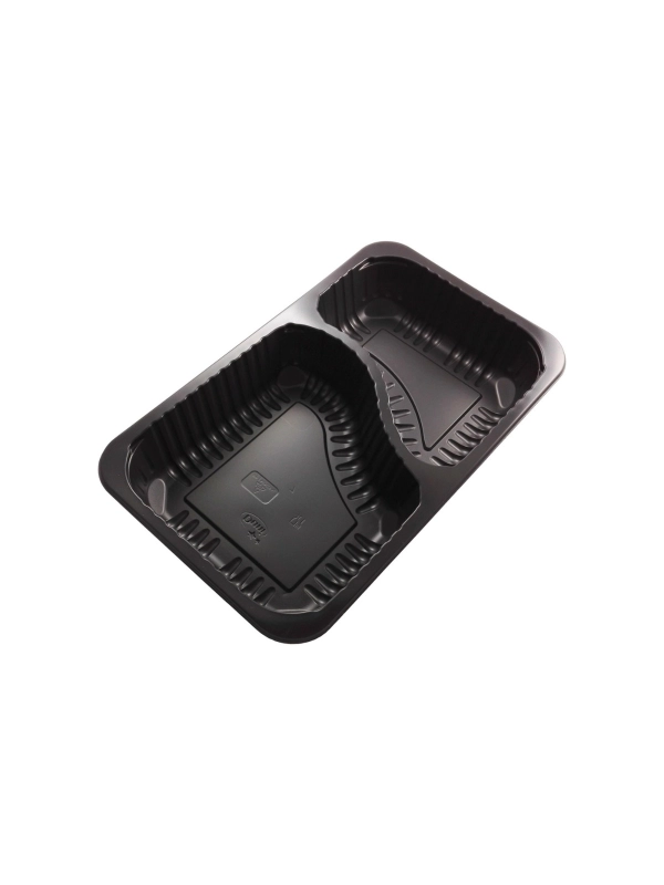 DUNI pojemnik Baseline 1/4 GN op.384szt 260x158x43mm czarny, 2-dzielny