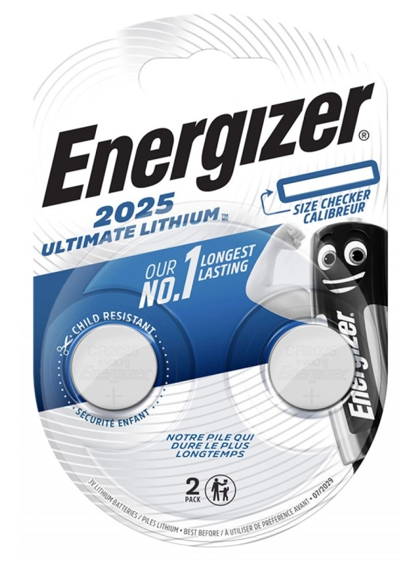 Bateria specjalistyczna ENERGIZER, CR2025, 3V, 2szt.