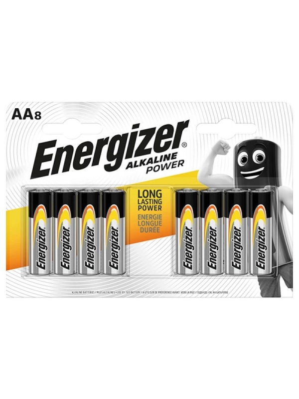 Bateria ENERGIZER Alkaline Power, AA, LR6, 1,5V, 8szt.