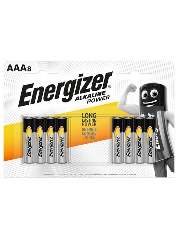 Bateria ENERGIZER Alkaline Power, AAA, LR03, 1,5V, 8szt.