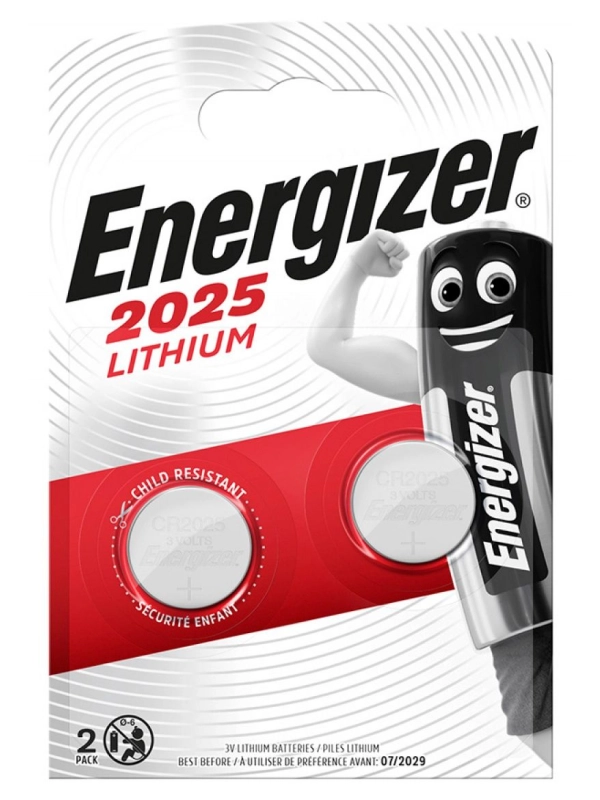 Bateria specjalistyczna ENERGIZER, CR2025,3V, 2szt.