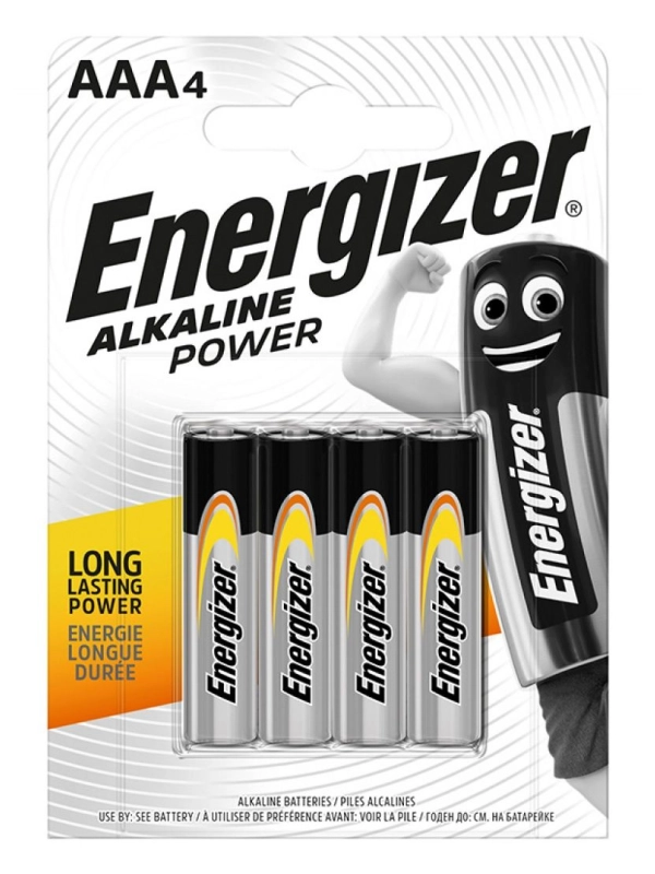 Bateria ENERGIZER Alkaline Power, AAA, LR03, 1,5V, 4szt.