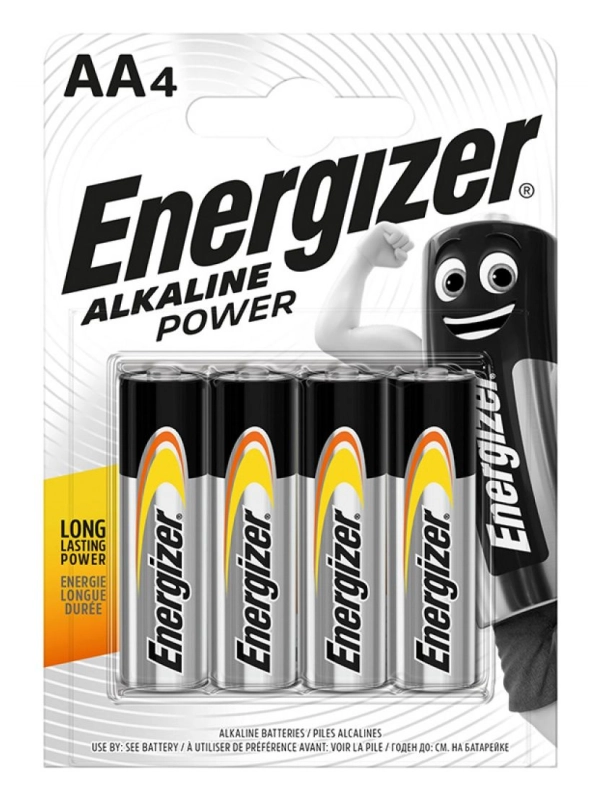 Bateria ENERGIZER Alkaline Power, AA, LR6, 1,5V, 4szt.