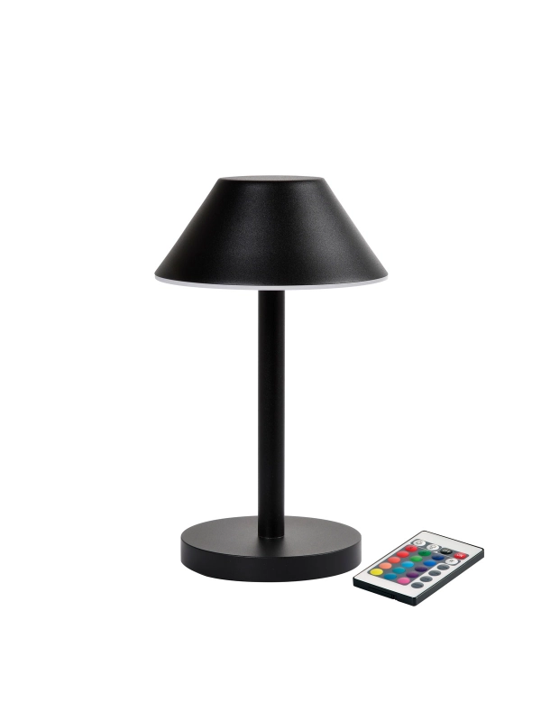 Lampka DUNI LED Lamp Cordless Zelda Midi 21,5 x Ø 12 cm 14 godz. Czarny kart. 6szt