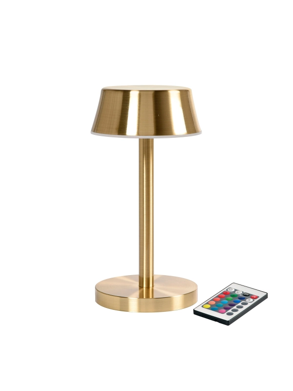 LED Lamp Cordless Nour Midi 20 x Ø 10 cm 14 godz. Złoty 6szt