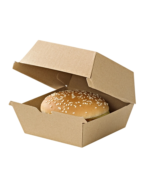 Pudełko HAMBURGER BOX kraft 175x155x80mm op. 50 sztuk