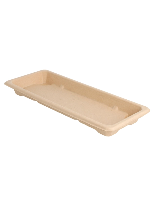Sushi Box 1 tacka z trzciny 22,1x9,2x2,2cm op.50szt., naturalny, biodegradowalna (k/10)