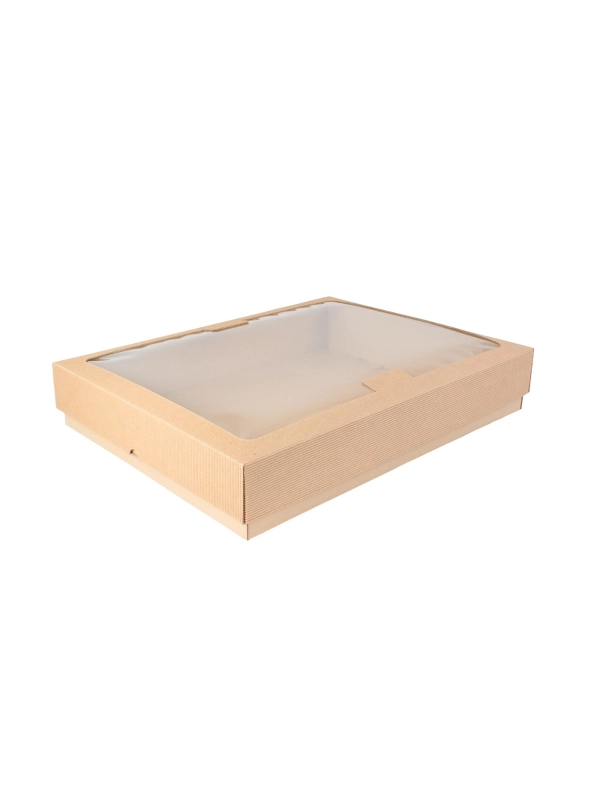 Pudełko cateringowe Party Box premium z okienkiem 455x350x80mm, op.10szt. TnG