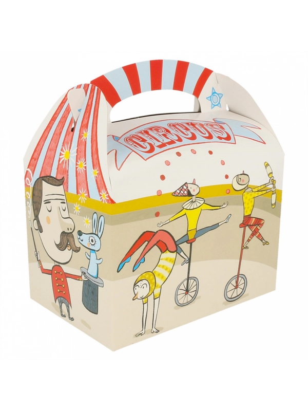 Pudełko papierowe z uchwytem 17x16x10cm "CIRCUS"