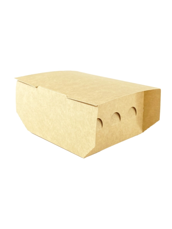 Pudełko BURGER-talerz op.100szt. 115x115x100mm, bez druku środek biały TnG