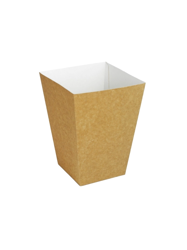 Kubełek 1,3l BRĄZOWY op.100szt kurczaki/popcorn bez nadruku P529