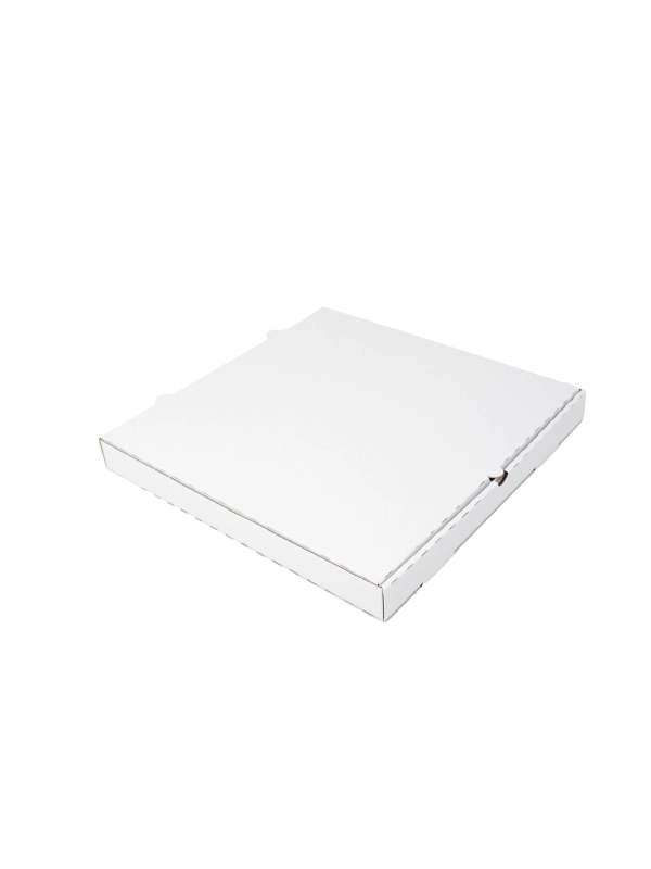 Pudełko pizza 37x37xh.4cm biało-szare Fala E proste rogi TnP op. 100 sztuk