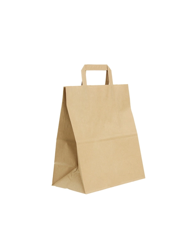 Torba klockowa 260x140x300 NBL płaskie ucho 15L BRĄZOWA op. 50 sztuk