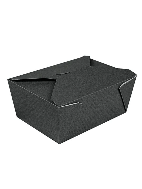 Pudełko TAKEOUT BOX 19,6x14x9cm 2880ml czarne, op.50szt. (k/4)