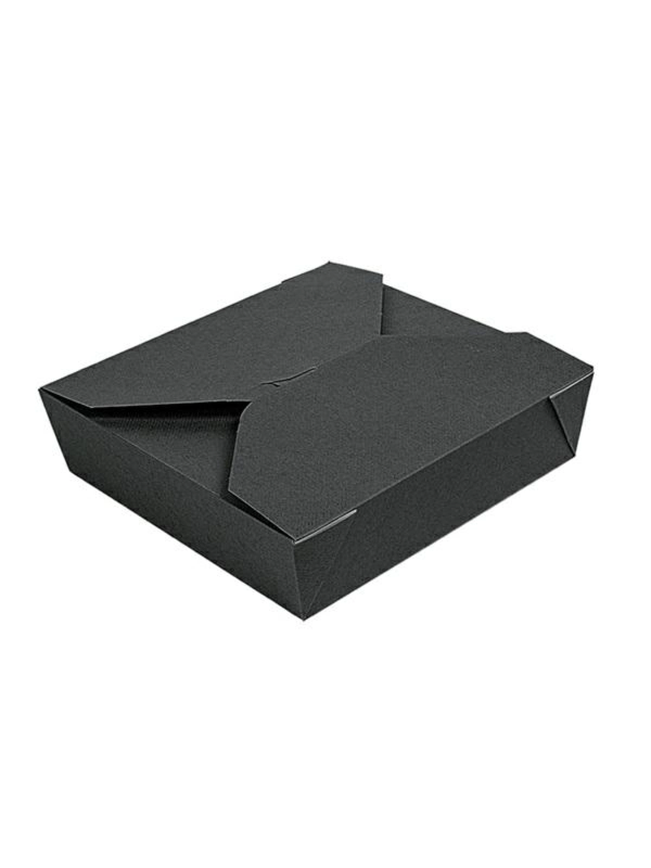 Pudełko TAKEOUT BOX 21,7x21,7x6cm 2910ml czarne, op.50szt. (k/2)