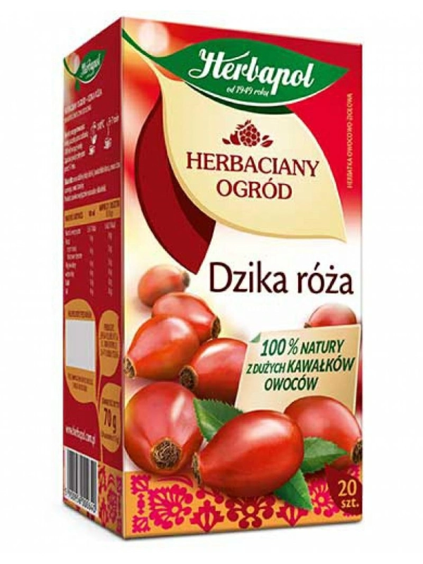 Herbata HERBAPOL Herbaciany Ogród, 20 torebek, dzika róża op. 1 szt.