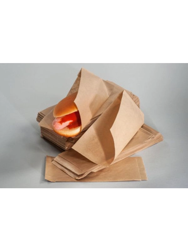 Torebki HOT-DOG brązowe 80x220mm op. 1000 sztuk