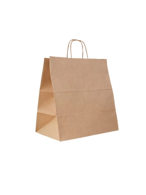 Torba klockowa 340x200x360 NBL ucho skręcane BRĄZOWA 100g 150 sztuk