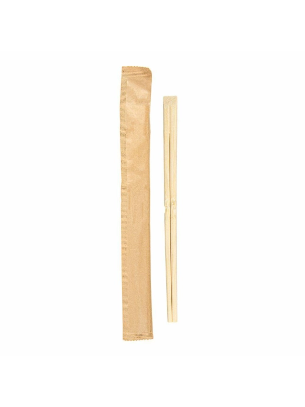 Pałeczki bambusowe 20cm koperta kraft pojedynczo pakowane, op.100szt. FEET GREEN (k/10)