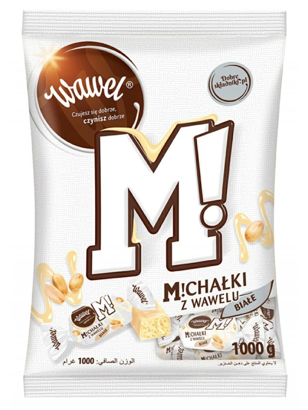 Cukierki czekoladowe WAWEL Michałki białe, 1kg