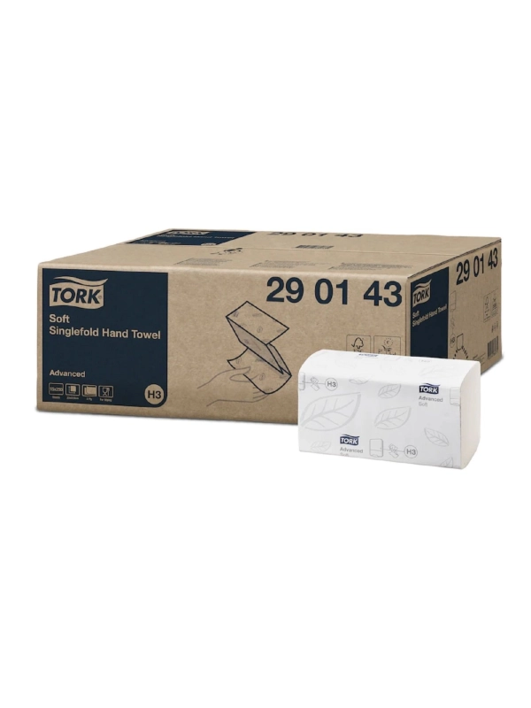 TORK ręcznik Z/Z Advanced H3 biały, makulatura, op.3750szt.